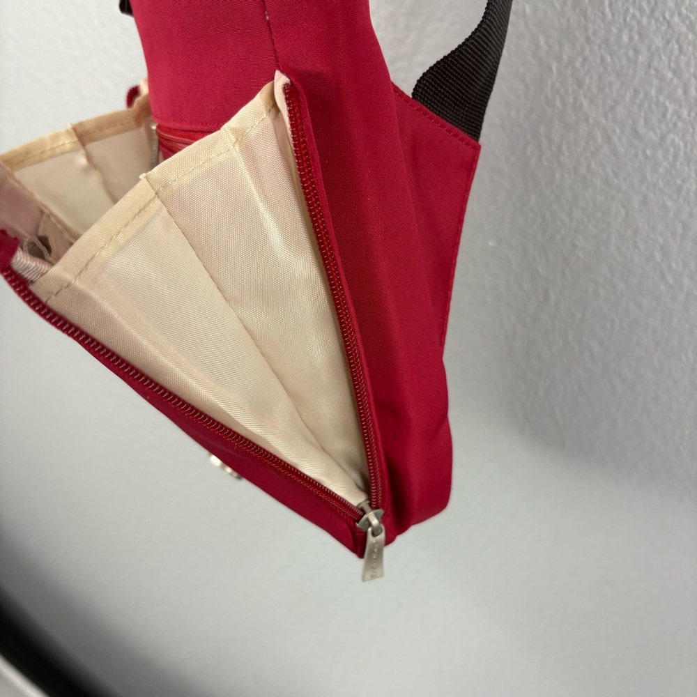 Travelon Red Crossbody Anti-Theft Organizer Travel Purse - Picture 7 of 12